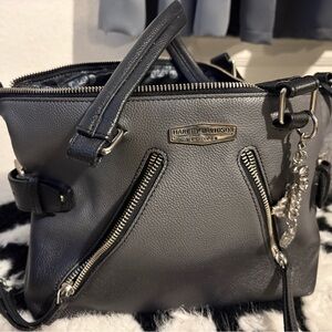 Harley-Davidson Gray ombré  Leather Women's Bag